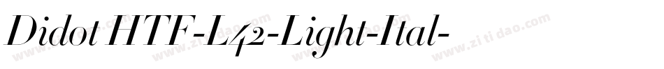 Didot HTF-L42-Light-Ital字体转换